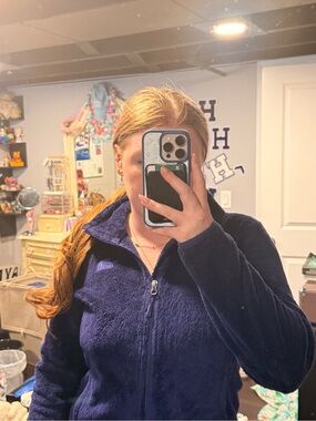 The North Face Women's Plush Fleece Jacket - Deep Navy
